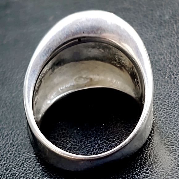 Vintage Abstract Mid-Century Modern Sterling Silver Ring- Size 8.5 - Picture 3 of 6